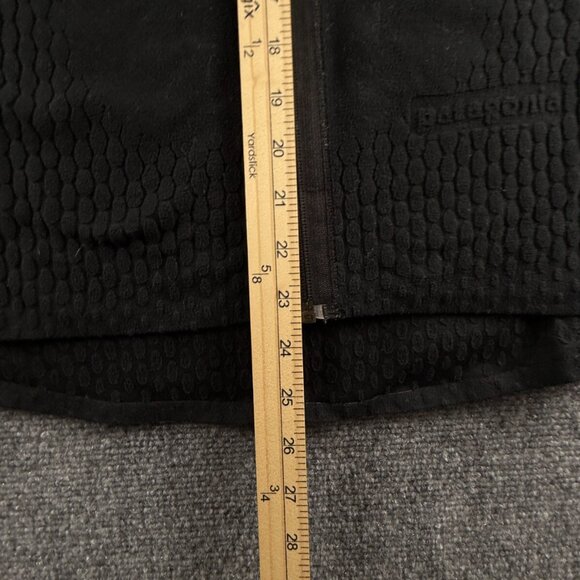 Patagonia Fleece Jacket Women Full Zip Black Large Soft Stretch Spandex Pockets - Picture 7 of 14